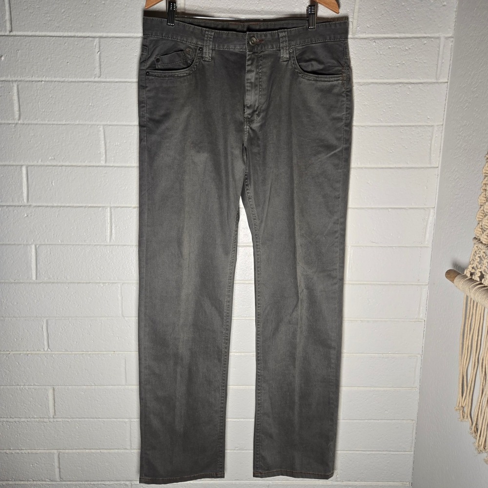 Tommy Bahama Jeans Mens 36x34 Grey Standard Fit Cotton Stretch Island Long